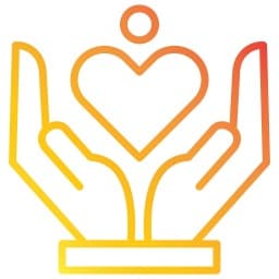 Happy children receiving care and love at our home